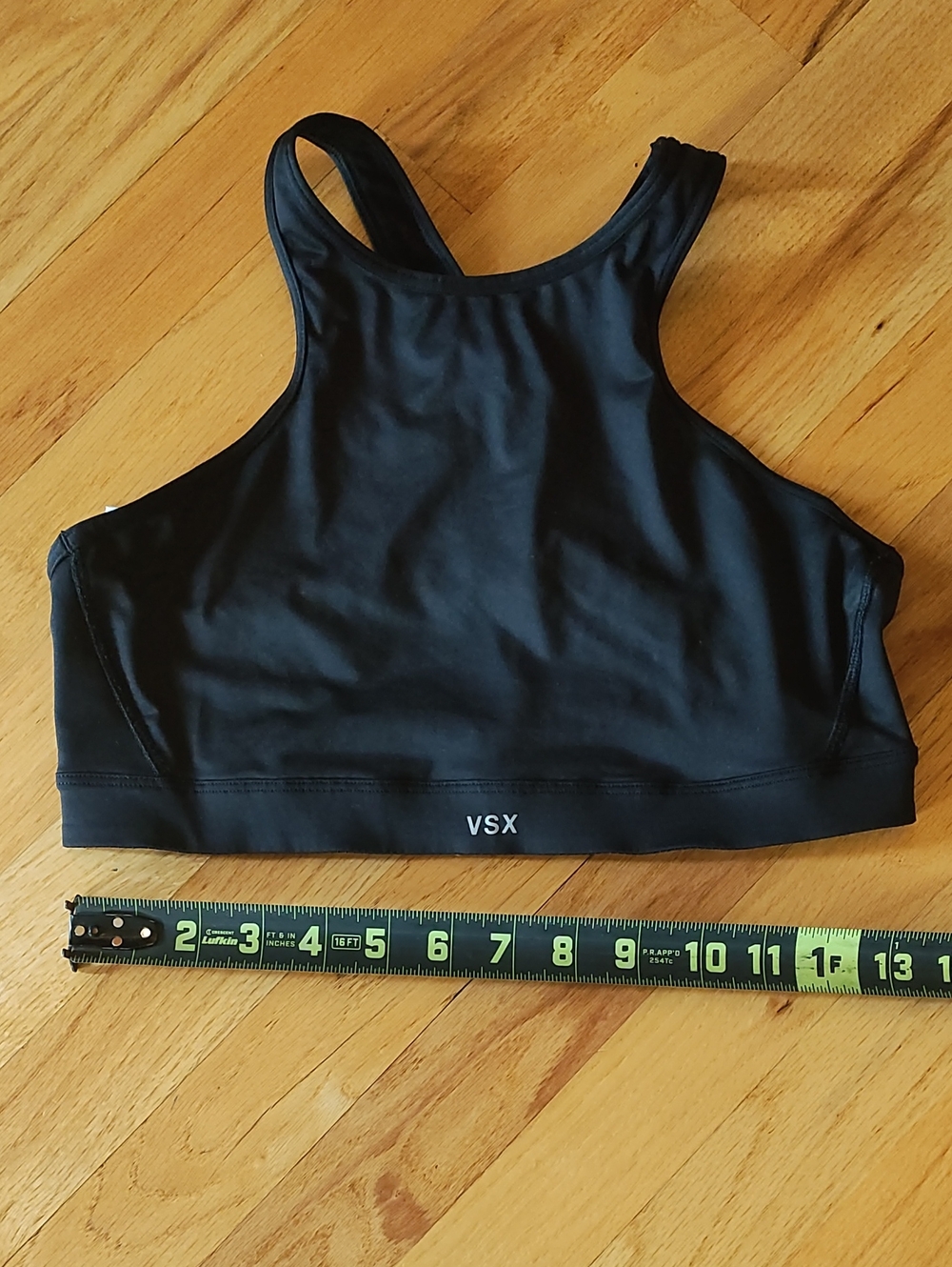 VSX Black High-Neck Racerback Sports Bra